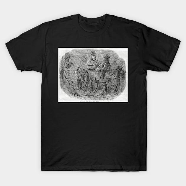 The Victorian Christmas Waits 1848 T-Shirt by artfromthepast